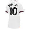Camisolas Manchester City Grealish 10 Mulher 2º Equipamento Alternativa 2023-24 Manga Curta
